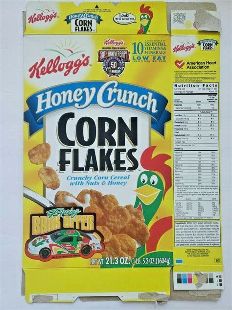 Kellogg S Honey Crunch Corn Flakes Empty Box Terry Labonte Etsy