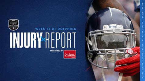 Week 14 Injury Report | Titans at Dolphins