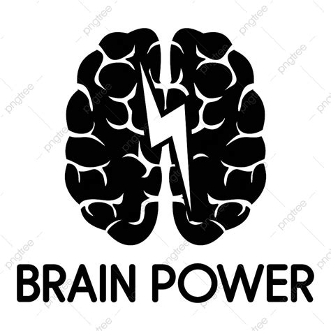 Brain Logo Silhouette PNG Transparent, Light Brain Power Logo, Light ...