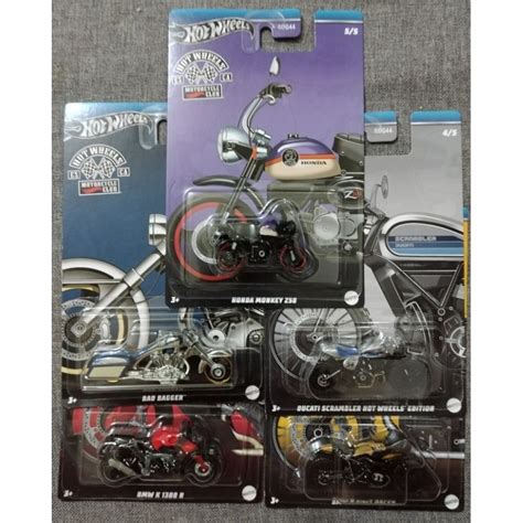Hot Wheels Motorcycle Club Series Set Shopee Malaysia