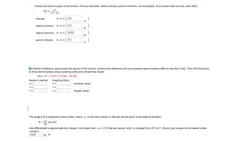 Solved Analyze And Sketch A Graph Of The Function Find Any Chegg