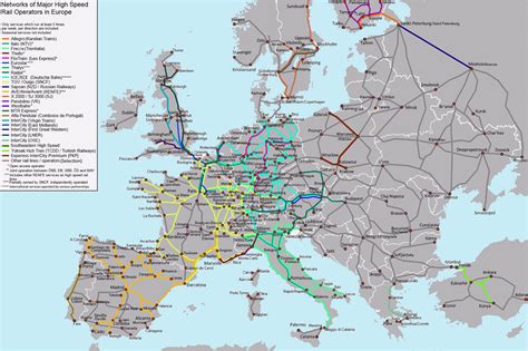 Europe Train Map High Speed | secretmuseum