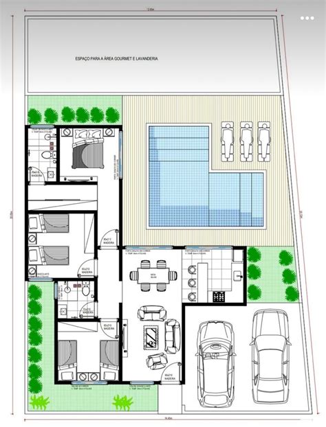 Pin De Luiz Fernando Silva Oliveira Em Projetos De Casas Terreas Em