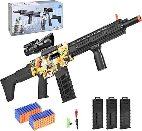 Amazon.com: Realistic Toy Gun for Nerf Guns Darts - with 100 Soft Foam ...