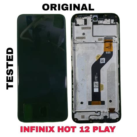 Jual Lcd Ts Frame Infinix Hot Play Normal Original Tested Shopee Indonesia