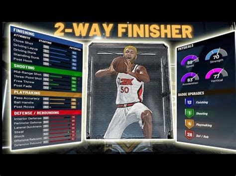 Best 2 Way Finisher Build On NBA 2K20 YouTube