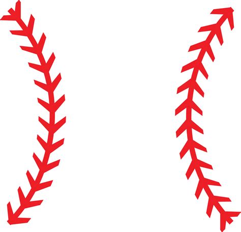 Stitch Baseball Shape Vector Art Clipart Isolated 15329199 Vector Art