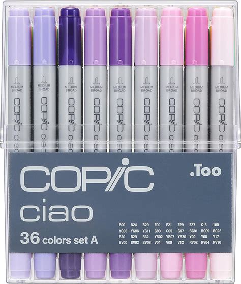 Copic Ciao Markers 36 Piece Set Set A Amazon Ca Home