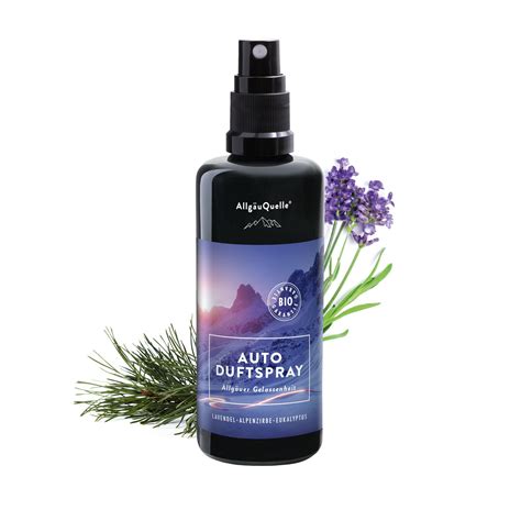 Allg Uquelle Bio Autoduft Lufterfrischer Duftspray Lavendel Alpenzirbe