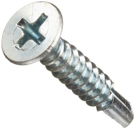 Zinc Plated Steel Self Drilling Screw Undercut Degrees Flat Head