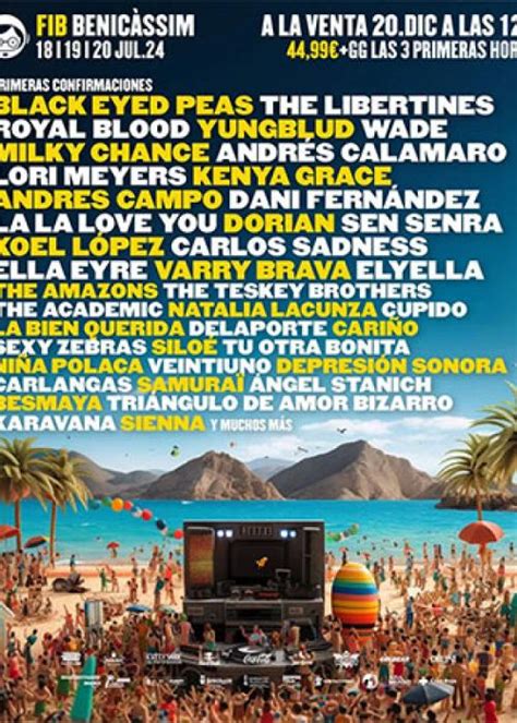 FIB Benicàssim 2024 Cartel entradas