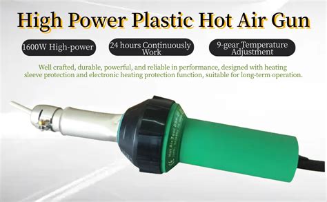 110V 1600W Hot Air Plastic Welder Hand Held Heat PVC Vinyl Linoleum Flooring Hot Air Welding Gun