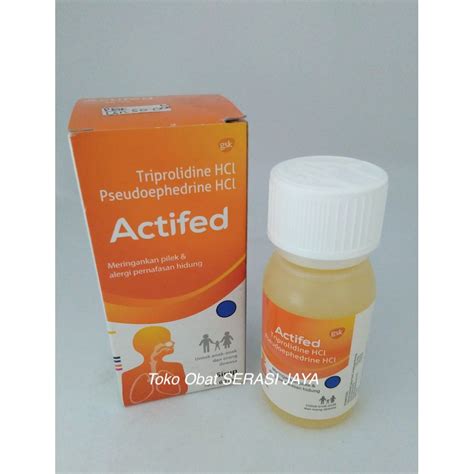 Jual Actifed Syrup Kuning 60 Ml Meringankan Pilek And Alergi Pernafasan