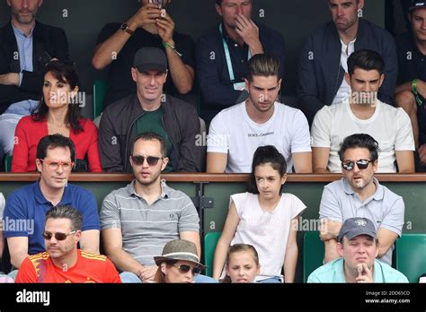 zinedine zidane  wife veronique   sons luca  enzo attend