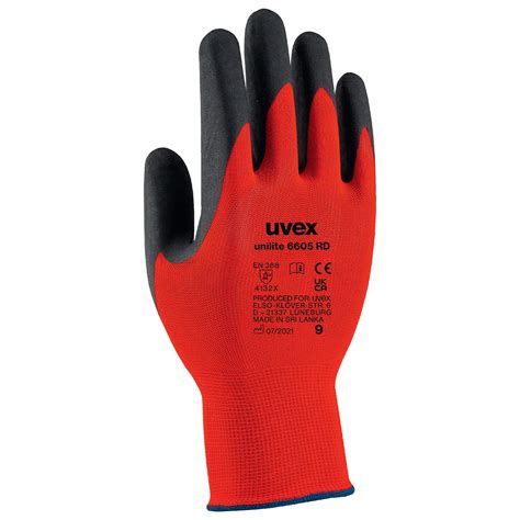 Uvex Unilite 6605 Rd Safety Gloves