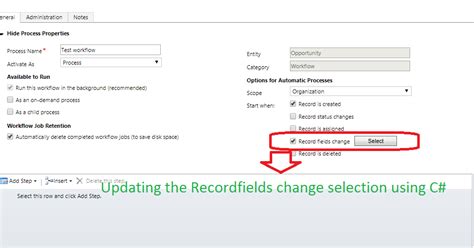 How To Update The Dynamics 365 Workflow Triggering Update Attributes