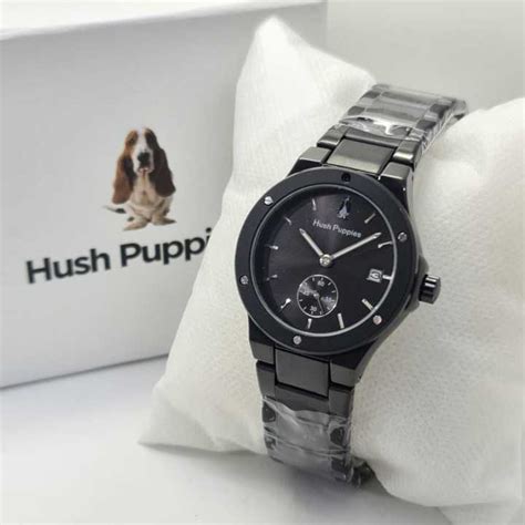 Jam Tangan Wanita Hush Puppies Tali Rantai Model Detik Bawah Tanggal