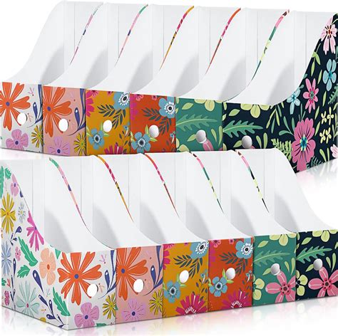 Amazon Pcs Floral Foldable Magazine File Holder Cardboard