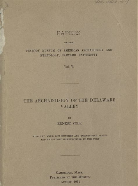 The Archaeology of the Delaware Valley | Peabody Museum