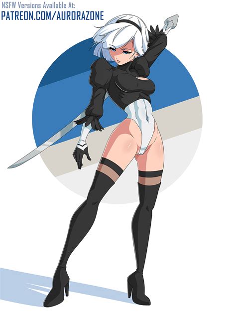 B Nier Automata By Aurorazone Hentai Foundry