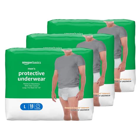 Amazon Basics Incontinence Underwear For Men Maximum Absorbency Large