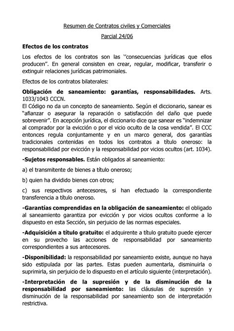 Resumen De Contratos Civiles Y Comerciales Pri Resumen De Contratos