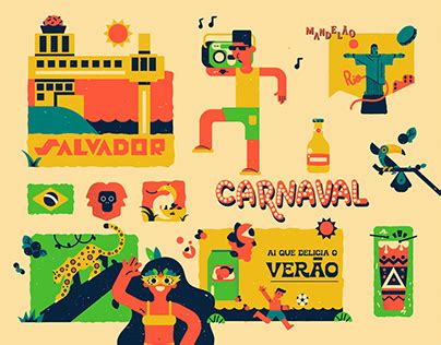 brasil poster projects   logos illustrations