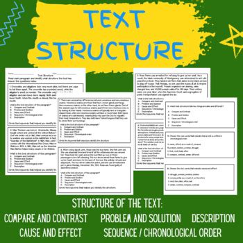 Text Structure Identify Text Structure By Bilingual Teaching Made Easy