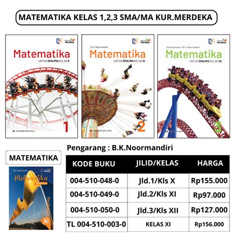 Jual Matematika Kelas X Xi Xii Sma Ma Kur Merdeka