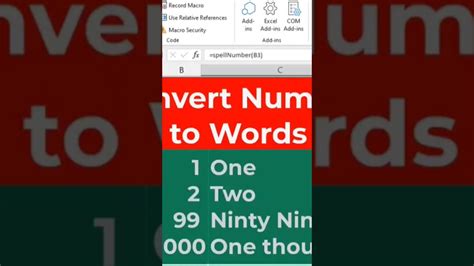 Convert Number To Words In Ms Excel L Excel Tips L Excel Tricks L How