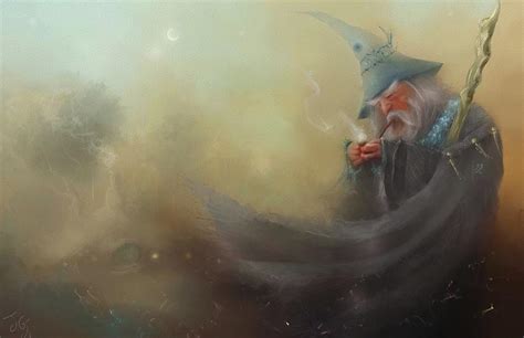 Gandalf Pipe-weed Painting by Joe Gilronan