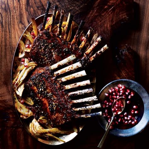 Pomegranate And Fennel Glazed Rack Of Lamb Recipe Epicurious