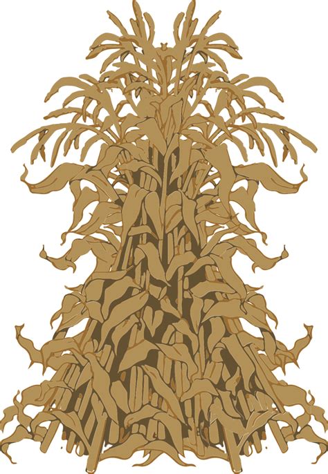 Fall Corn Stalk Clip Art