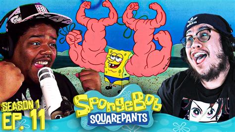 MUSCLEBOB BUFFPANTS!! | Spongebob Season 1 Episode 11 GROUP REACTION ...