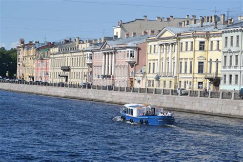 View Of The Fontanka River In St Petersburg Editorial Photo Image Of