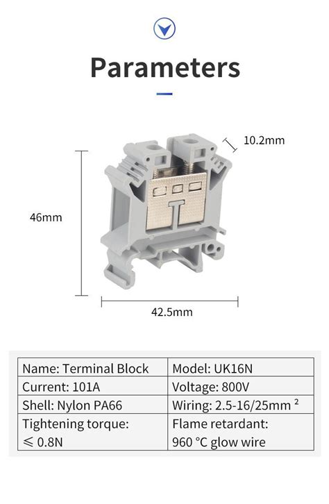 China Customized UK16N Feed Through Terminal Block Suppliers