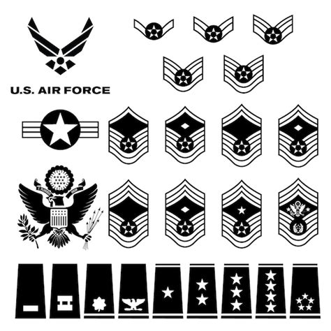 Enlisted Air Force Ranks File E9d Usaf Cmsaf Svg Wikimedia Commons Air Force Ranks Insignia