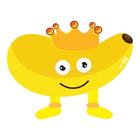 Mascot Banana Character Illustration For Uniqe Logo Stock Vector