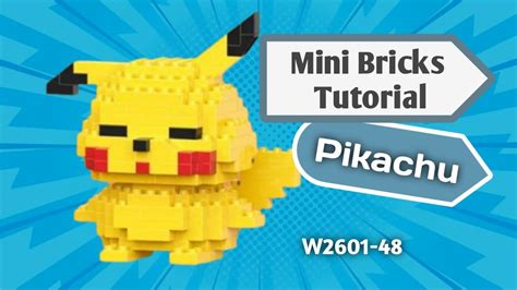 How To Build Pikachu Lego Bricks Tutorial Memasang Bricks Pikachu W2601 48 Youtube