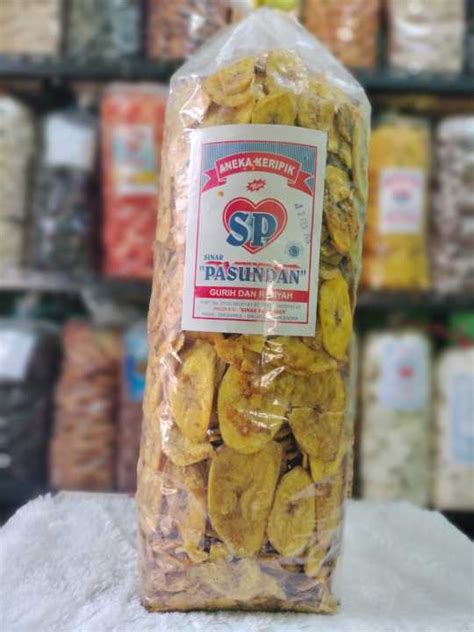 Snack Kriuk Cemilan Gurih Kg Keripik Pisang Manis Lazada Indonesia