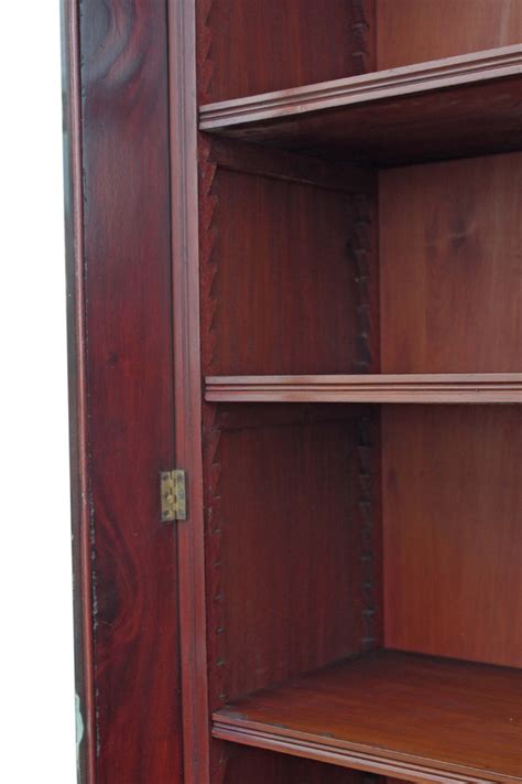 Victorian Mahogany Glazed Display Cabinet Bookcase