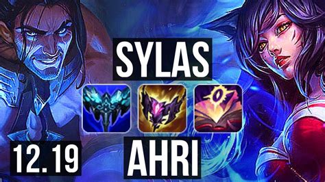 SYLAS Vs AHRI MID 8 0 10 68 Winrate Legendary KR Master 12