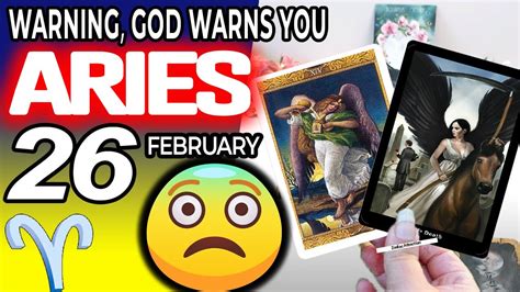 Aries ♈️ Warning God Warns You 😨horoscope For Today February 26 2023♈