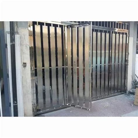 Modern Stainless Steel Main Gate For Home 10x6 Feet At Rs 1000 Sq Ft