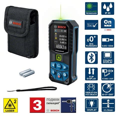 Лазерна рулетка Bosch Professional GLM 50-27 CG до 50 метра Bluetooth ...
