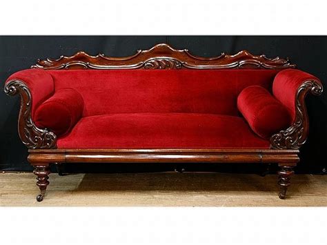 A Fine Australian Colonial 19th Century Cedar Salon Couch With Double