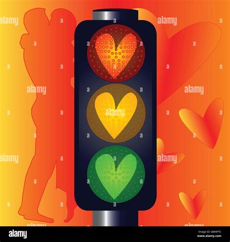 Lovers Traffic Lights Stock Vector Images Alamy