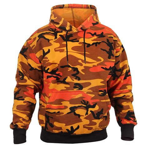 Camo Pullover Hooded Sweatshirt Camouflageca