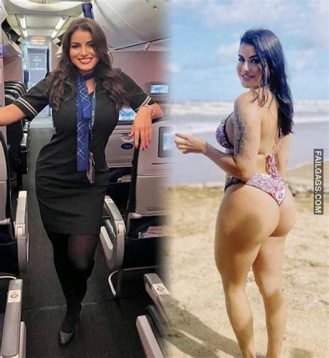 Hot Flight Attendants With Sexy Figure Photos