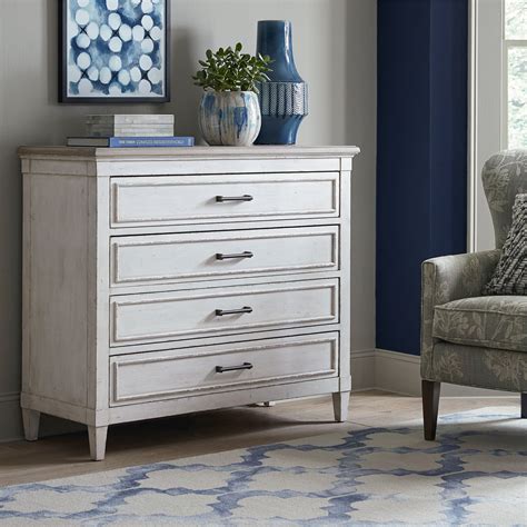 Bassett Bella Cottage 4 Drawer Chest With Weathered Finish Wayside Furniture Drawer Chests